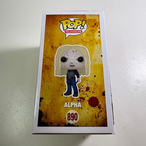 BOX FLAW VIEW PHOTOS The Walking Dead - Alpha  Funko Pop 890 Vinyl Figure  (11.4 Cm L × 8.9 Cm W × 15.9 Cm H)