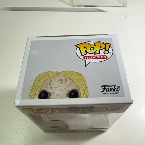 BOX FLAW VIEW PHOTOS The Walking Dead - Alpha  Funko Pop 890 Vinyl Figure  (11.4 Cm L × 8.9 Cm W × 15.9 Cm H)