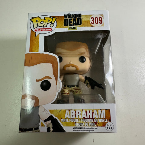 BOX FLAW VIEW PHOTOS The Walking Dead - Abraham  Funko Pop 309 Vinyl Figure  (11.4 Cm L × 8.9 Cm W × 15.9 Cm H)