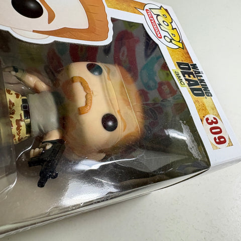 BOX FLAW VIEW PHOTOS The Walking Dead - Abraham  Funko Pop 309 Vinyl Figure  (11.4 Cm L × 8.9 Cm W × 15.9 Cm H)