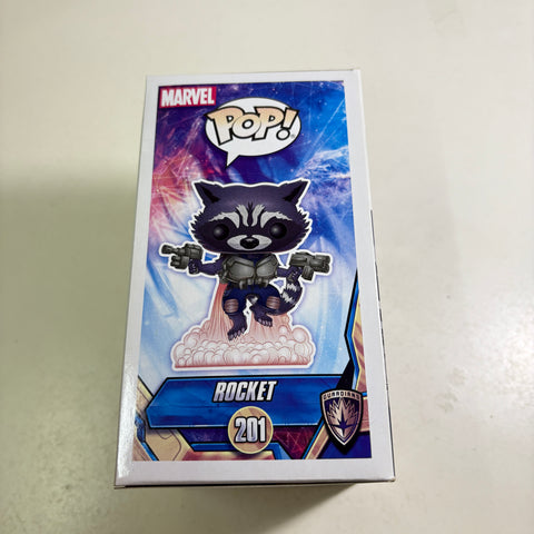 Rocket - Guardians of the Galaxy Marvel Funko Pop 201 Vinyl Figure (11.4 Cm L × 8.9 Cm W × 15.9 Cm H)
