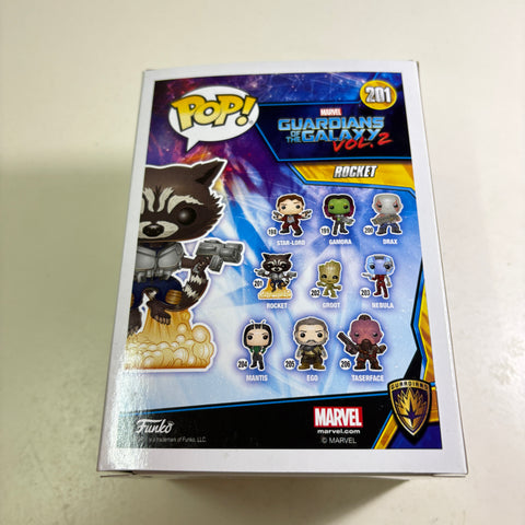 Rocket - Guardians of the Galaxy Marvel Funko Pop 201 Vinyl Figure (11.4 Cm L × 8.9 Cm W × 15.9 Cm H)