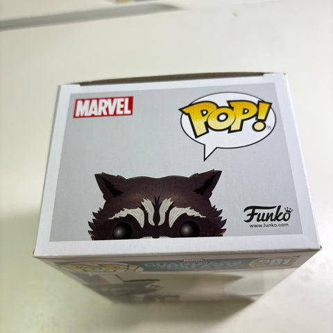 Rocket - Guardians of the Galaxy Marvel Funko Pop 201 Vinyl Figure (11.4 Cm L × 8.9 Cm W × 15.9 Cm H)