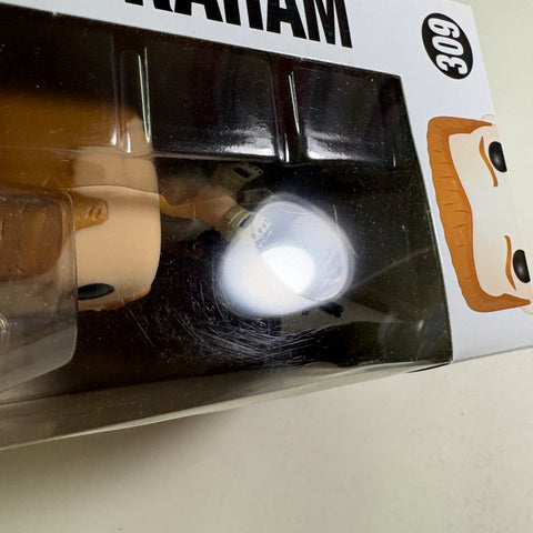 BOX FLAW VIEW PHOTOS The Walking Dead - Abraham  Funko Pop 309 Vinyl Figure  (11.4 Cm L × 8.9 Cm W × 15.9 Cm H)