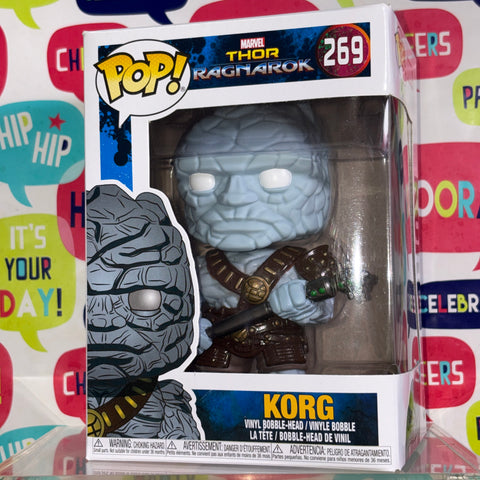 Korg - Marvel Funko Pop 269 Vinyl Figure (11.4 Cm L × 8.9 Cm W × 15.9 Cm H)