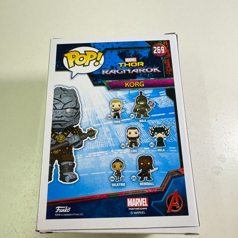 Korg - Marvel Funko Pop 269 Vinyl Figure (11.4 Cm L × 8.9 Cm W × 15.9 Cm H)