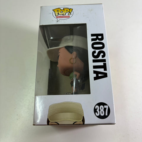 BOX FLAW VIEW PHOTOS The Walking Dead - Rosita  Funko Pop 387 Vinyl Figure  (11.4 Cm L × 8.9 Cm W × 15.9 Cm H)