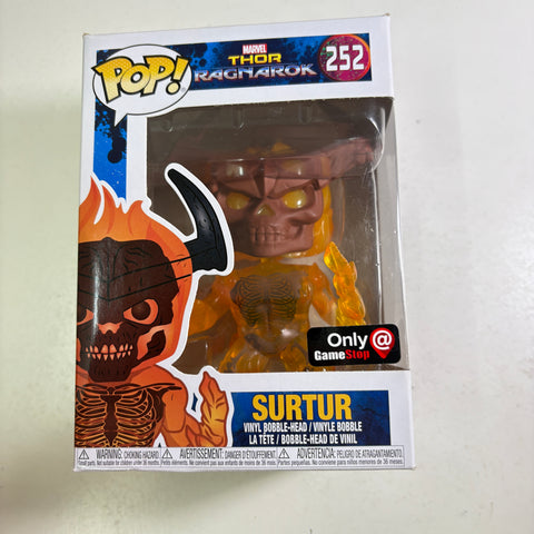 BOX FLAWS VIEW PHOTOS Surtur - Marvel Funko Pop 252 Vinyl Figure (11.4 Cm L × 8.9 Cm W × 15.9 Cm H)