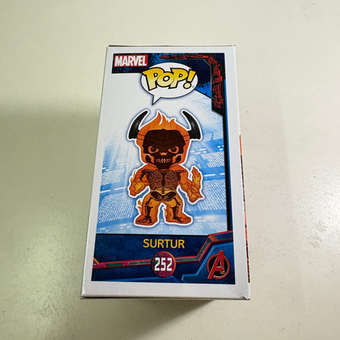 BOX FLAWS VIEW PHOTOS Surtur - Marvel Funko Pop 252 Vinyl Figure (11.4 Cm L × 8.9 Cm W × 15.9 Cm H)