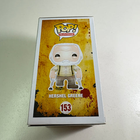 SEVERE BOX DAMAGE The Walking Dead - Hershel Greene  Funko Pop 153 Vinyl Figure  (11.4 Cm L × 8.9 Cm W × 15.9 Cm H)