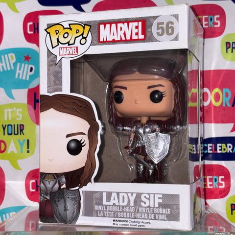 BOX DAMAGE VIEW PHOTOS Lady Sif - Marvel Funko Pop 56 Vinyl Figure (11.4 Cm L × 8.9 Cm W × 15.9 Cm H)
