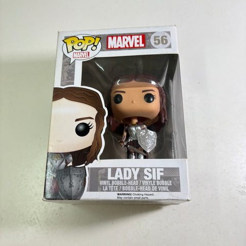 BOX DAMAGE VIEW PHOTOS Lady Sif - Marvel Funko Pop 56 Vinyl Figure (11.4 Cm L × 8.9 Cm W × 15.9 Cm H)
