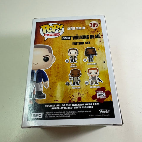 BOX FLAW VIEW PHOTOS The Walking Dead - Shane Walsh  Funko Pop 369 Vinyl Figure (11.4 Cm L × 8.9 Cm W × 15.9 Cm H) Comic Con