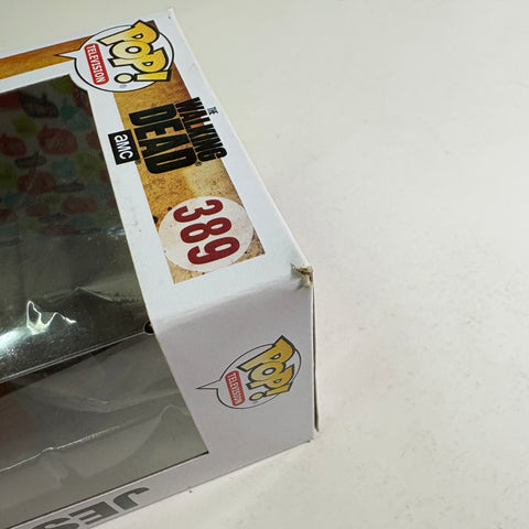 BOX FLAW VIEW PHOTOS The Walking Dead - Jesus  Funko Pop 389 Vinyl Figure (11.4 Cm L × 8.9 Cm W × 15.9 Cm H)