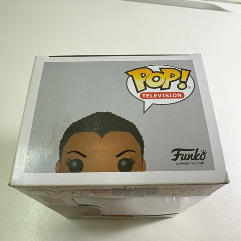 BOX FLAW VIEW PHOTOS The Walking Dead - Sasha  Funko Pop 577 Vinyl Figure (11.4 Cm L × 8.9 Cm W × 15.9 Cm H)