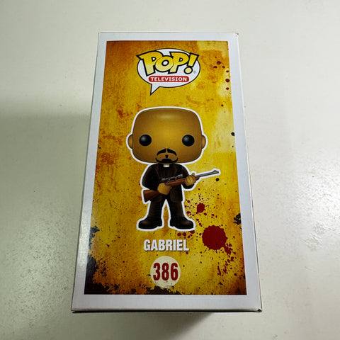 BOX FLAWS VIEW PHOTOS Gabriel - The Walking Dead Funko Pop 386 Vinyl Figure (11.4 Cm L × 8.9 Cm W × 15.9 Cm H)