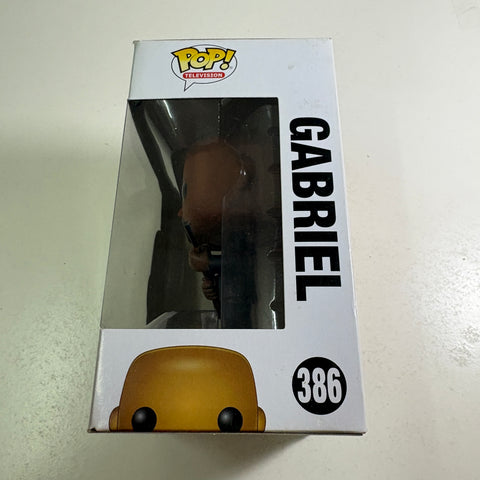 BOX FLAWS VIEW PHOTOS Gabriel - The Walking Dead Funko Pop 386 Vinyl Figure (11.4 Cm L × 8.9 Cm W × 15.9 Cm H)