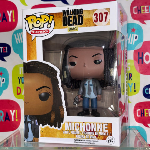 BOX FLAWS VIEW PHOTOS Michonne - The Walking Dead Funko Pop 307 Vinyl Figure (11.4 Cm L × 8.9 Cm W × 15.9 Cm H)
