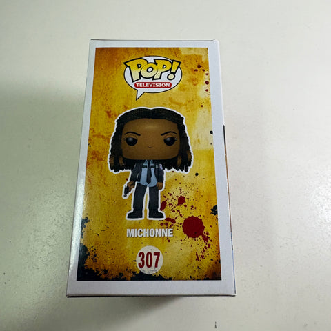 BOX FLAWS VIEW PHOTOS Michonne - The Walking Dead Funko Pop 307 Vinyl Figure (11.4 Cm L × 8.9 Cm W × 15.9 Cm H)