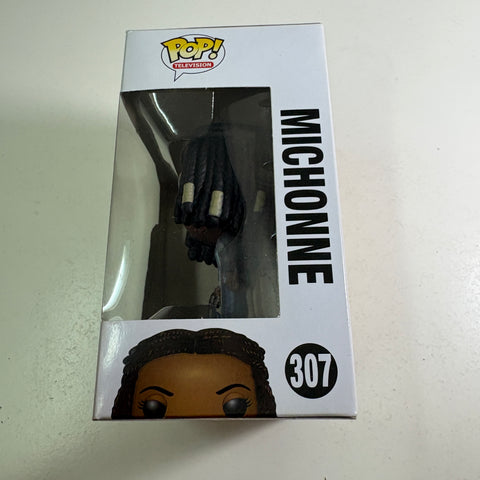BOX FLAWS VIEW PHOTOS Michonne - The Walking Dead Funko Pop 307 Vinyl Figure (11.4 Cm L × 8.9 Cm W × 15.9 Cm H)