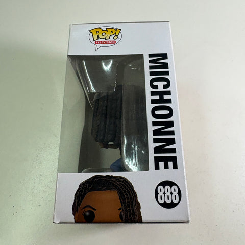 BOX FLAWS VIEW PHOTOS Michonne - The Walking Dead Funko Pop 888 Vinyl Figure (11.4 Cm L × 8.9 Cm W × 15.9 Cm H)