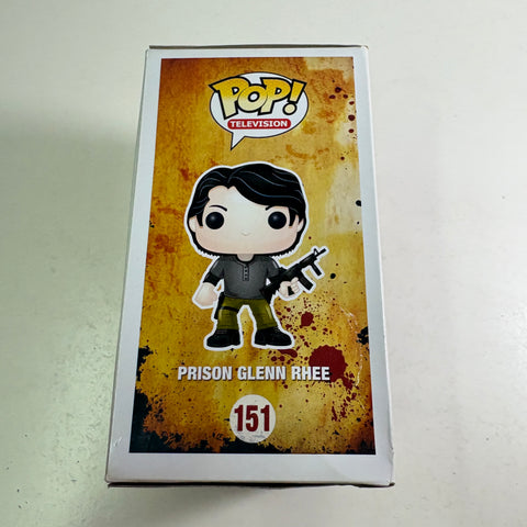 BOX FLAWS VIEW PHOTOS Glenn Rhee Prison - The Walking Dead Funko Pop 151 Vinyl Figure (11.4 Cm L × 8.9 Cm W × 15.9 Cm H)