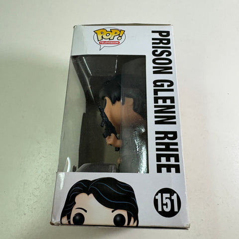 BOX FLAWS VIEW PHOTOS Glenn Rhee Prison - The Walking Dead Funko Pop 151 Vinyl Figure (11.4 Cm L × 8.9 Cm W × 15.9 Cm H)