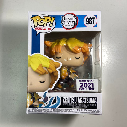Demon Slayer - Zenitsu Agatsuma Funko Pop #987 Funimation Exclusive