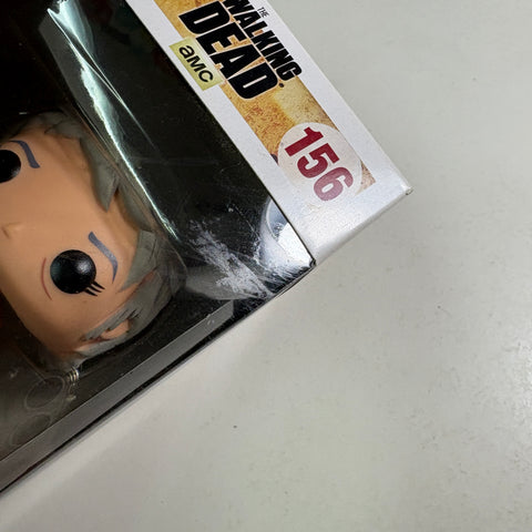 BOX FLAW VIEW PHOTOS Carol Peletier - The Walking Dead Funko Pop 156 Vinyl Figure (11.4 Cm L × 8.9 Cm W × 15.9 Cm H)