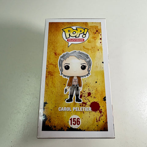 BOX FLAW VIEW PHOTOS Carol Peletier - The Walking Dead Funko Pop 156 Vinyl Figure (11.4 Cm L × 8.9 Cm W × 15.9 Cm H)