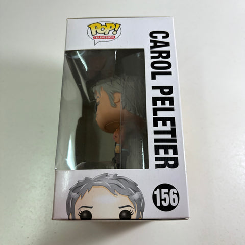 BOX FLAW VIEW PHOTOS Carol Peletier - The Walking Dead Funko Pop 156 Vinyl Figure (11.4 Cm L × 8.9 Cm W × 15.9 Cm H)