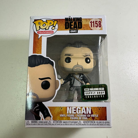 Negan - The Walking Dead Funko Pop 1158 Vinyl Figure Supply Drop Exclusive (11.4 Cm L × 8.9 Cm W × 15.9 Cm H)