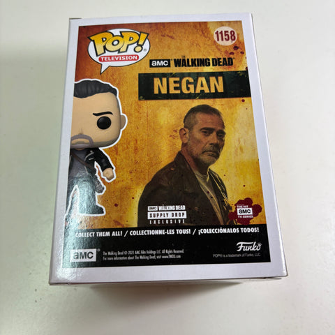 Negan - The Walking Dead Funko Pop 1158 Vinyl Figure Supply Drop Exclusive (11.4 Cm L × 8.9 Cm W × 15.9 Cm H)