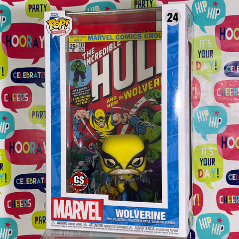 Wolverine - Marvel Funko Pop 24 Comic Cover Vinyl Figure (18.4 Cm L × 8.9 Cm W × 27.9 Cm H)
