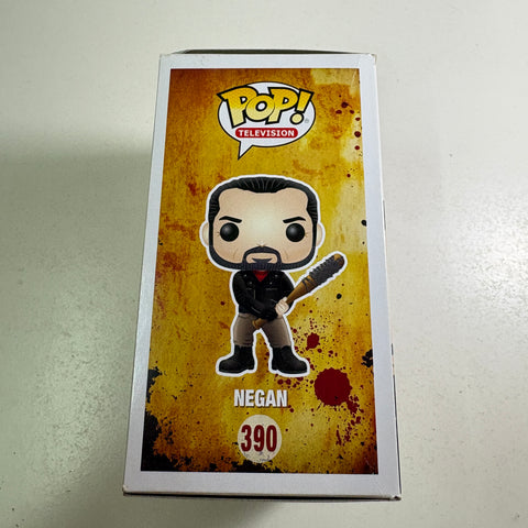 BOX DAMAGE VIEW PHOTOS Negan - The Walking Dead Funko Pop 390 Vinyl Figure (11.4 Cm L × 8.9 Cm W × 15.9 Cm H)