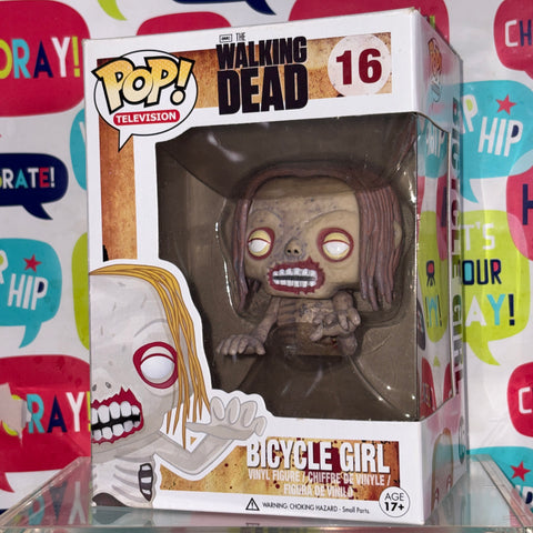 BOX FLAWS VIEW PHOTOS Bicycle Girl Walker - The Walking Dead Funko Pop 16 Vinyl Figure (11.4 Cm L × 8.9 Cm W × 15.9 Cm H)