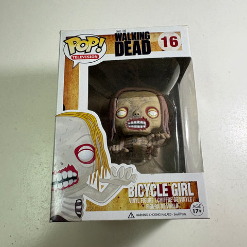BOX FLAWS VIEW PHOTOS Bicycle Girl Walker - The Walking Dead Funko Pop 16 Vinyl Figure (11.4 Cm L × 8.9 Cm W × 15.9 Cm H)