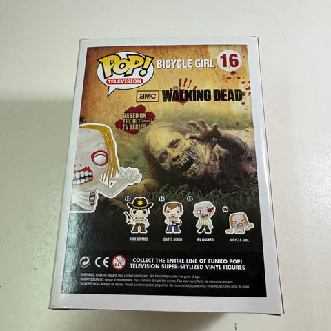 BOX FLAWS VIEW PHOTOS Bicycle Girl Walker - The Walking Dead Funko Pop 16 Vinyl Figure (11.4 Cm L × 8.9 Cm W × 15.9 Cm H)