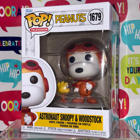 Peanuts - Astronaut Snoopy & Woodstock Funko Pop 1679 Vinyl Figure Collectible