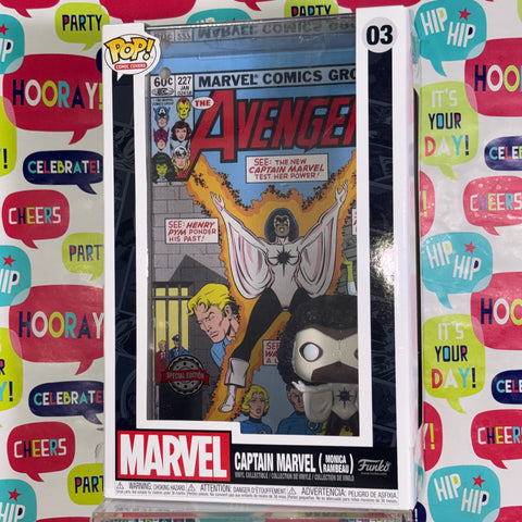 Captain Marvel Monica Rambeau - Marvel Funko Pop 03 Comic Cover Vinyl Figure (18.4 Cm L × 8.9 Cm W × 27.9 Cm H)