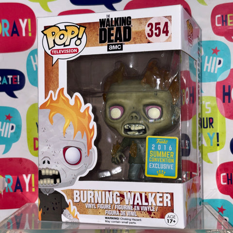 Burning Walker - The Walking Dead Funko Pop 354 Vinyl Figure (11.4 Cm L × 8.9 Cm W × 15.9 Cm H)
