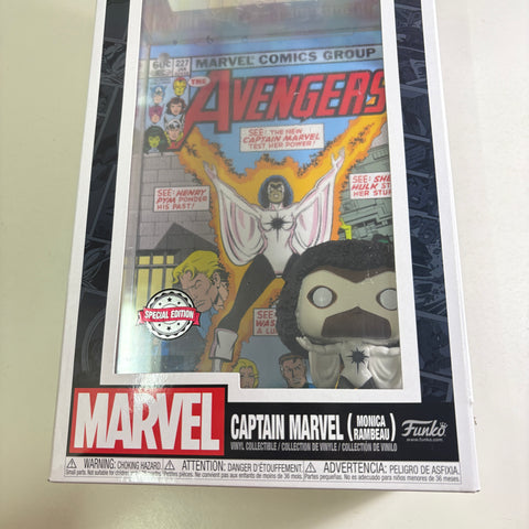 Captain Marvel Monica Rambeau - Marvel Funko Pop 03 Comic Cover Vinyl Figure (18.4 Cm L × 8.9 Cm W × 27.9 Cm H)
