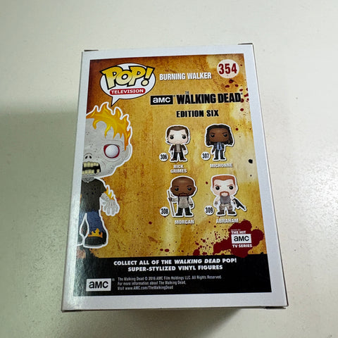 Burning Walker - The Walking Dead Funko Pop 354 Vinyl Figure (11.4 Cm L × 8.9 Cm W × 15.9 Cm H)