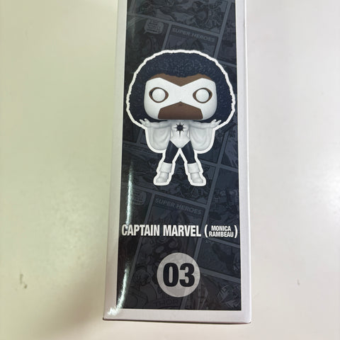 Captain Marvel Monica Rambeau - Marvel Funko Pop 03 Comic Cover Vinyl Figure (18.4 Cm L × 8.9 Cm W × 27.9 Cm H)