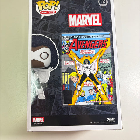 Captain Marvel Monica Rambeau - Marvel Funko Pop 03 Comic Cover Vinyl Figure (18.4 Cm L × 8.9 Cm W × 27.9 Cm H)