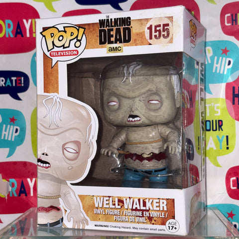 BOX FLAWS VIEW PHOTOS Well Walker - The Walking Dead Funko Pop 155 Vinyl Figure (11.4 Cm L × 8.9 Cm W × 15.9 Cm H)
