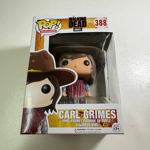 BOX FLAWS VIEW PHOTOS Carl Grimes - The Walking Dead Funko Pop 388 Vinyl Figure (11.4 Cm L × 8.9 Cm W × 15.9 Cm H)