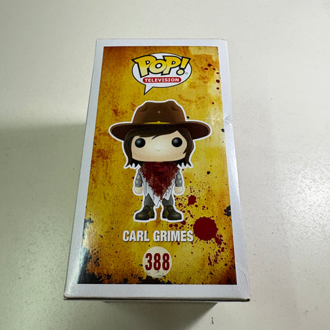 BOX FLAWS VIEW PHOTOS Carl Grimes - The Walking Dead Funko Pop 388 Vinyl Figure (11.4 Cm L × 8.9 Cm W × 15.9 Cm H)