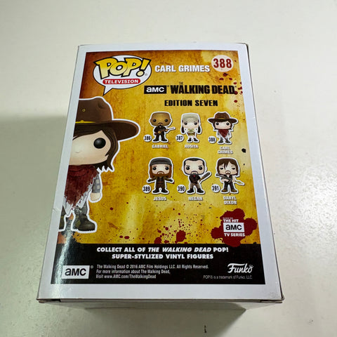 BOX FLAWS VIEW PHOTOS Carl Grimes - The Walking Dead Funko Pop 388 Vinyl Figure (11.4 Cm L × 8.9 Cm W × 15.9 Cm H)