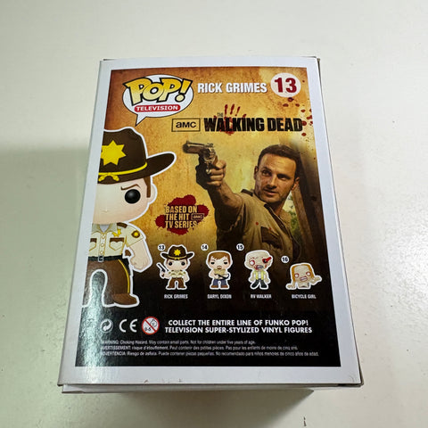 BOX FLAWS VIEW PHOTOS Rick Grimes - The Walking Dead Funko Pop 13 Vinyl Figure  (11.4 Cm L × 8.9 Cm W × 15.9 Cm H)